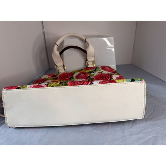 Juicy Couture Multi Rose Crossbody Gold Color Hardware Pink & White Handles - Picture 10 of 12